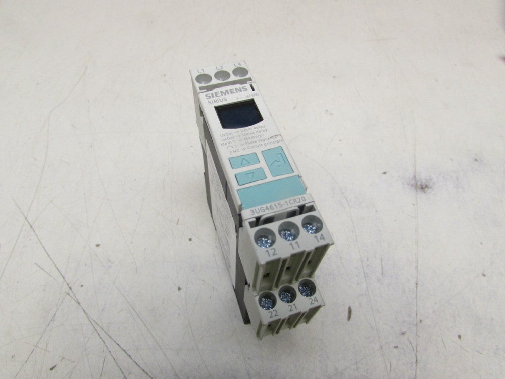 SIEMENS 3UG4615-1CR20 VOLTAGE MONITORING RELAY XLNT USED TAKEOUT !!
