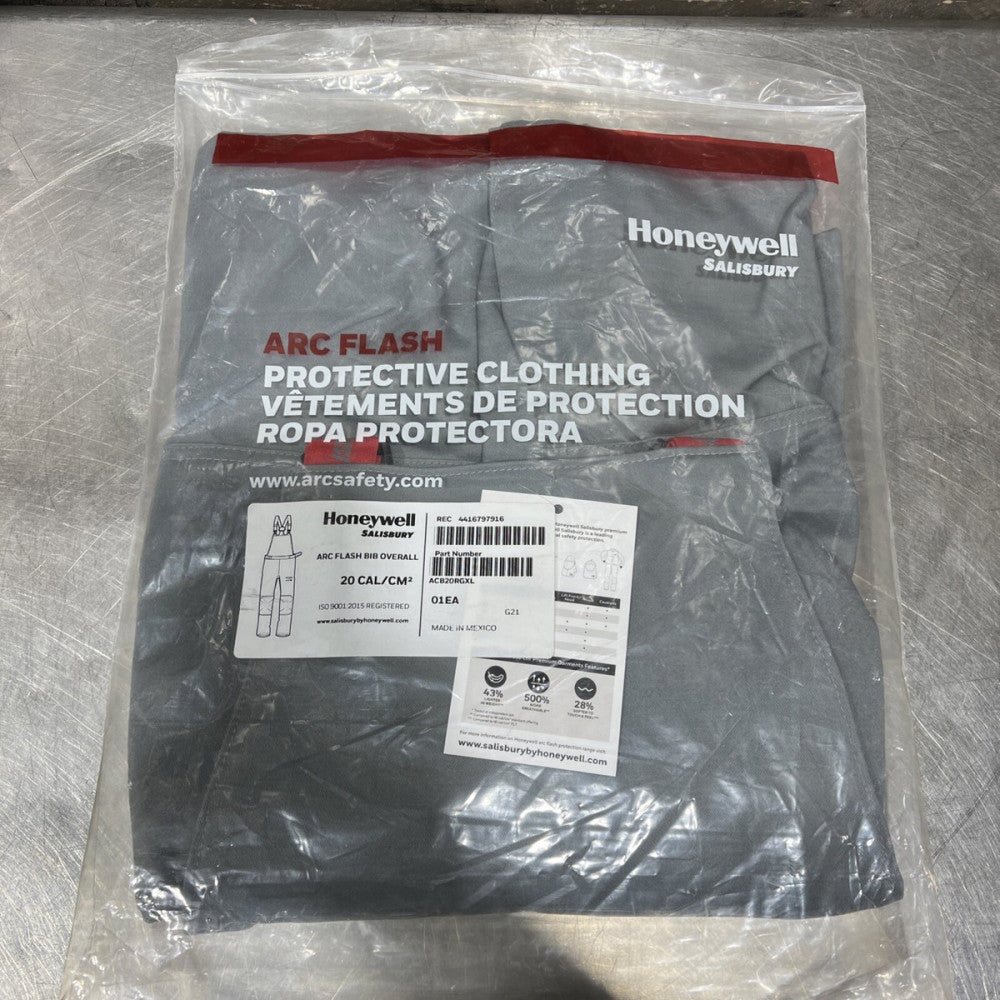 SALISBURY PRO-WEAR PLUS 20 CAL/CM2 ARC FLASH PROTECTION BIB OVERALLS ACB20RGXL