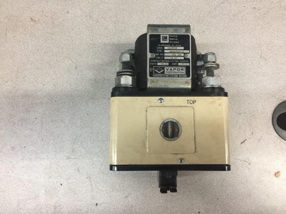 USED GM DC CONTACTOR  74VDC 1000AMP INT 35040760-10