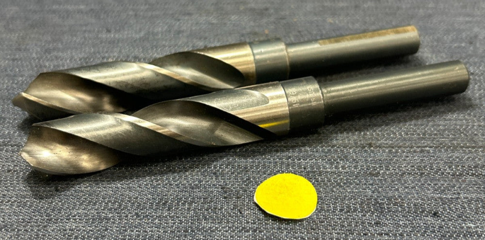 UNBRANDED REDUCED SHANK HS DRILL BIT 49/64" DIA  2-1/2" SHANK LENGTH  LOT OF 2