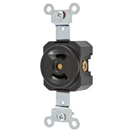 Hubbell Wiring Device-Kellems Hbl7535 Locking Receptacle, L1-15R, 15 A, 125V