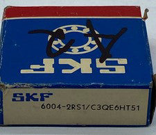 SKF 6004-2RS1/C3QE6HT51 Deep Groove Ball Bearing, Bore 20mm Width 12mm 