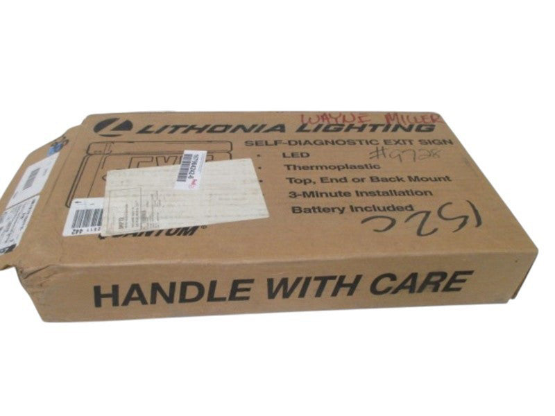 LITHONIA LIGHTING LQM S W 3 R 120/277 EL N SD  EMERGENCY SIGN  NSMP