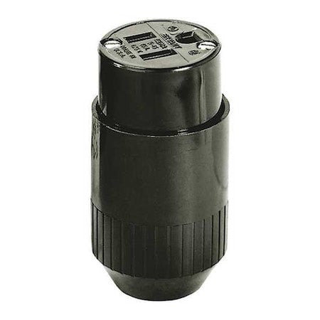 Hubbell Wiring Device-Kellems 515C Straight Blade Connector, 5-15R, 15 A, 125V