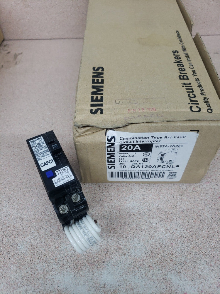 1 new breaker - QA120AFCNL Siemens breaker new