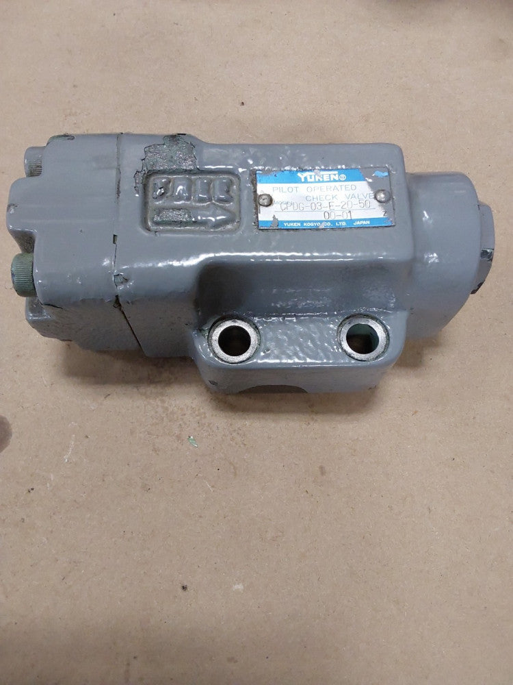 YUKEN Pilot Operated Check Valve CPDG-03-E-20-50 Used