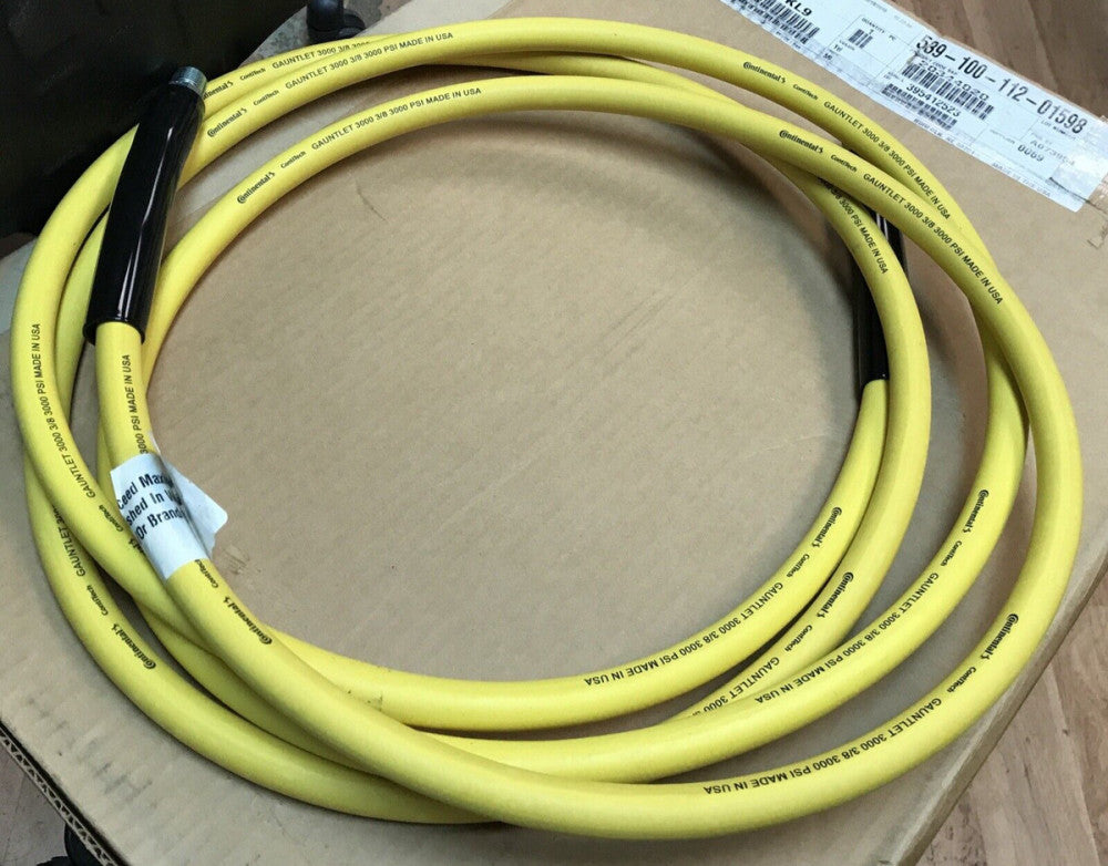 Continental 5391001120 Gauntlet 3000 Pressure Washer Hose 3/8"Dia x 15'L 3000psi