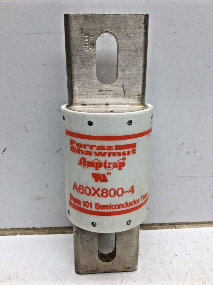 FERRAZ SHAWMUT A60X800-4 SEMICONDUCTOR FUSE, 800 Amp 600Vac Form 101