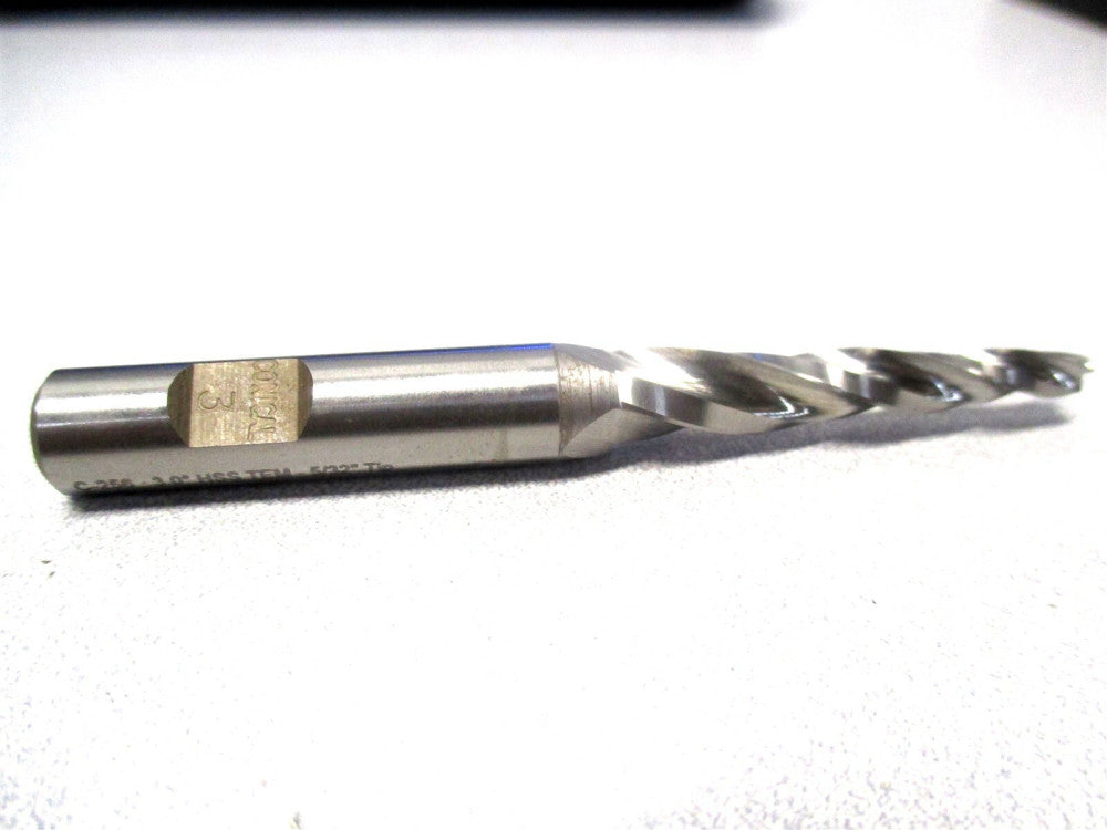 Conical (C-256) 5/32 x 3/8 x 1-1/2 x 3-1/4 3F 3° Angle/Side HSS Tapered End Mill