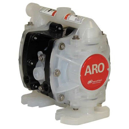 Aro Pd01p-Hks-Ktt-A Double Diaphragm Pump, Polypropylene, Air Operated, Ptfe,