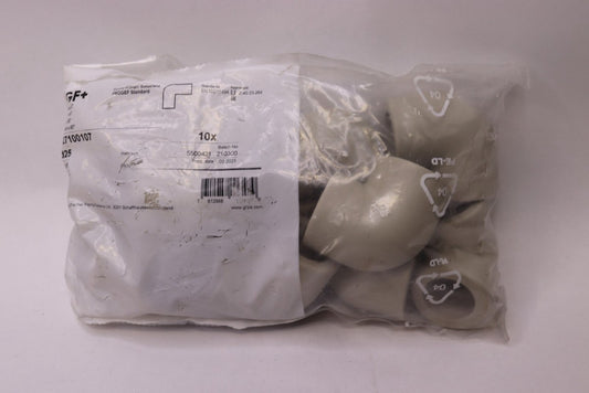 (10-Pk) GF + PP-H Elbow Angle 80 Degree D 25mm PN10 MH 727100107