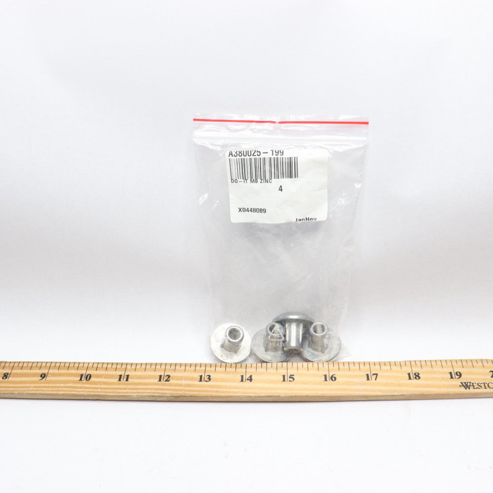 (4-Pk) Cap Nut Zinc DO-IT M8 A380025-199