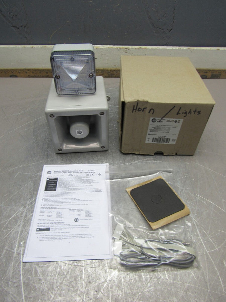 ALLEN BRADLEY 855H-RC30C4 RECORDABLE AUDIBLE AND VISUAL SIGNAL DEVICE NIB !!