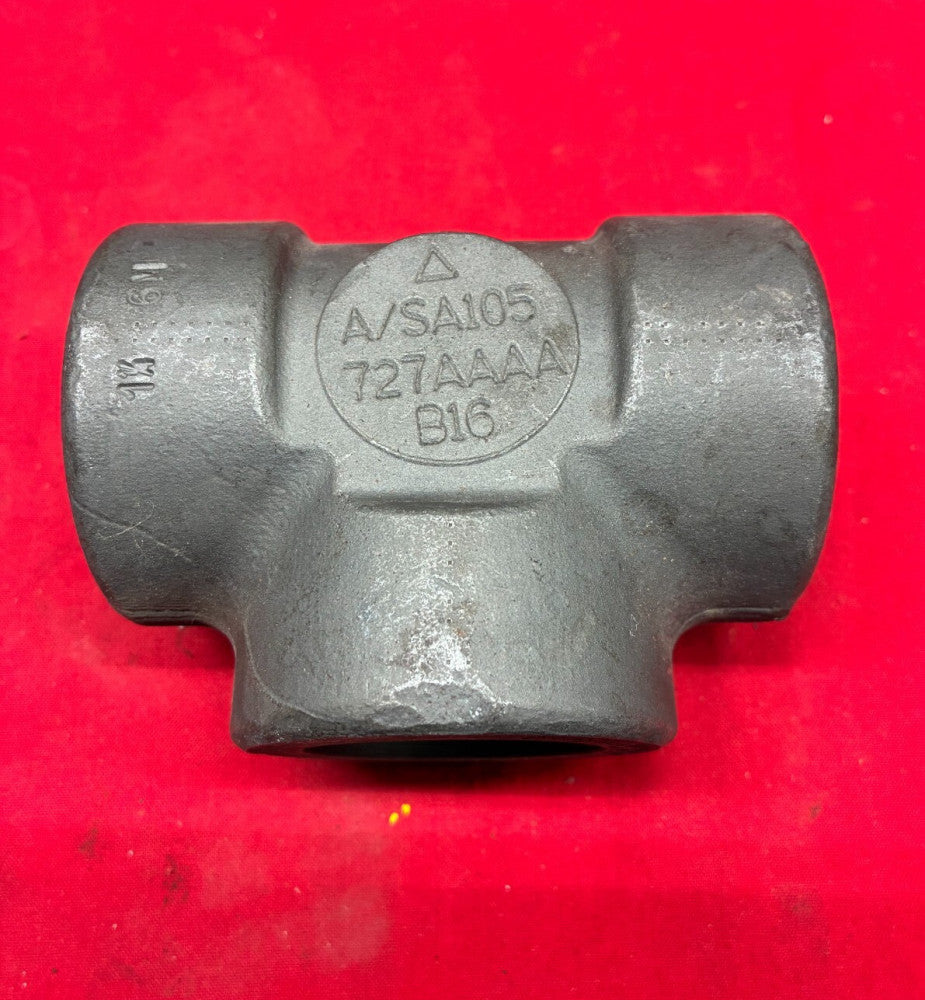 UNBRANDED A/SA105 CARBON STEEL 1-1/4" PIPE TEE 727AAAA