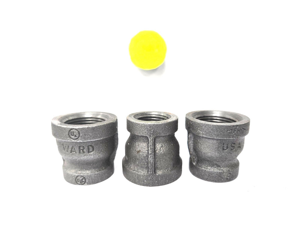WARD REDUCING COUPLING*1-1/4" X 3/4" THREADED LOT OF 3