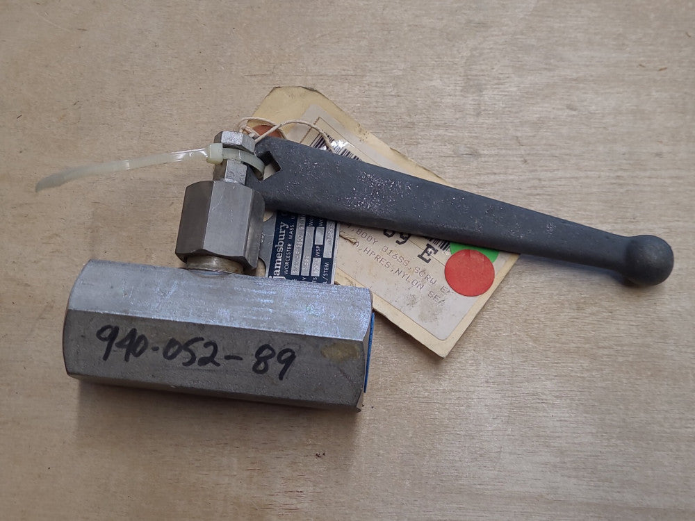 Jamesbury Ball Valve 3/4" HP 3600 GT MODA 316ss Body 4500# WOG