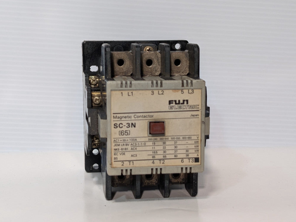 Fuji Electric SC-3N [65] Motor Control Magnetic Contactor, Coil 110v @ 60Hz