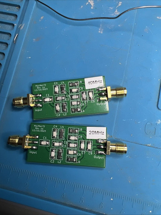 20 & 40 MHz Chebyshev 4th Order Band Pass Filters (USA)