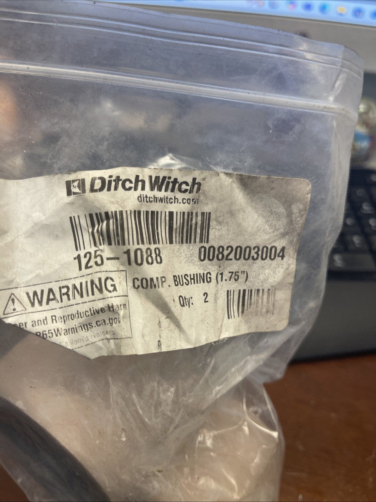 (2) BRAND NEW GENUINE DITCH WITCH COMP BUSHING (1.75") 125-1088 *FREE SHIPPING*