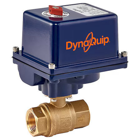 Dynaquip Controls Ehg26ate25h 1-1/4" Fnpt Brass Electronic Ball Valve 2-Way
