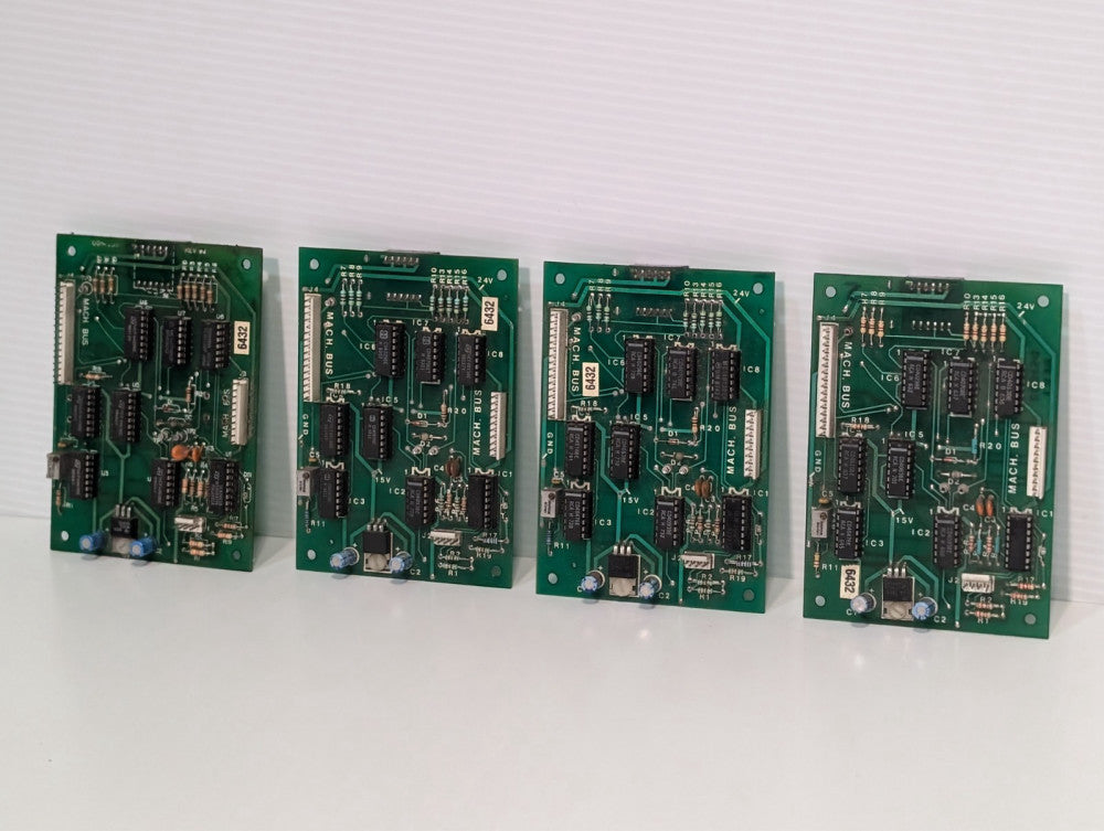 Bell & Howell 051033 Rev I MACH BUS interface PCB, 24V/15V, ULN2002A as shown