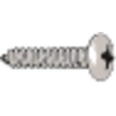Zoro Select U26661.021.0250 Sheet Metal Screw, #12 X 2-1/2 In, Zinc Plated