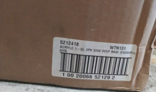 (2)Rust-Oleum 5200 System 1-Component Water Based DTM Acrylic Base, 1 gal