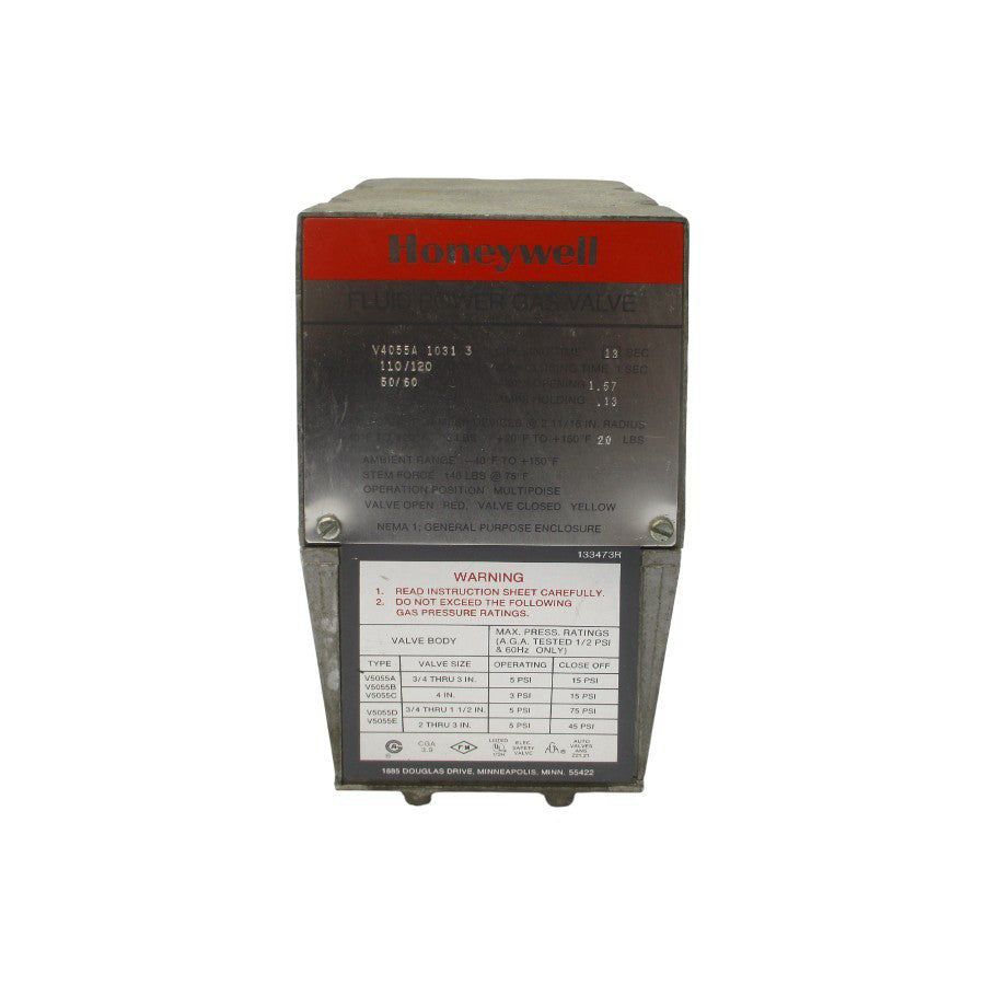 HONEYWELL V4055A1031 110/120V 1.57/.13A 5PSI 1-13S UNMP