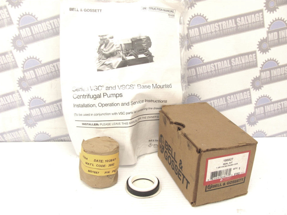 BELL & GOSSETT - 186827 - 1-3/8 VSC and VSCS Buna-CER Pump Seal KIT (NEW in BOX)