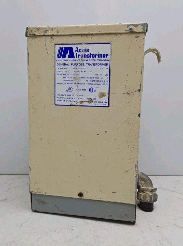 Acme TF-2-52520-S 5 kVA Transformer TFMR 1PH 5.0KVA 190-440-120/240 TF252520S