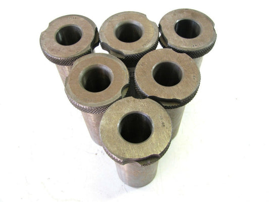 (SF88-48) 51/64 x 1-3/8 x 3 Slip Fixed Renewable Drill Bushings NEW - Lot of 6 
