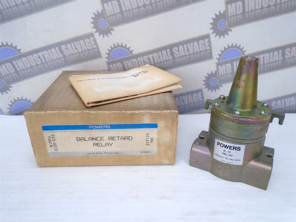 POWERS - 243-0010 - 019126 - BALANCE RETARD RELAY - (NEW in BOX)