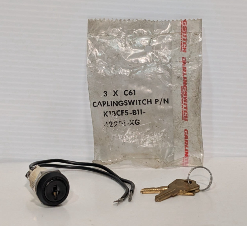 Carling Technologies K1BCF5-B11-42201-XG Carlingswitch Key Lock Switch 5A 250VAC