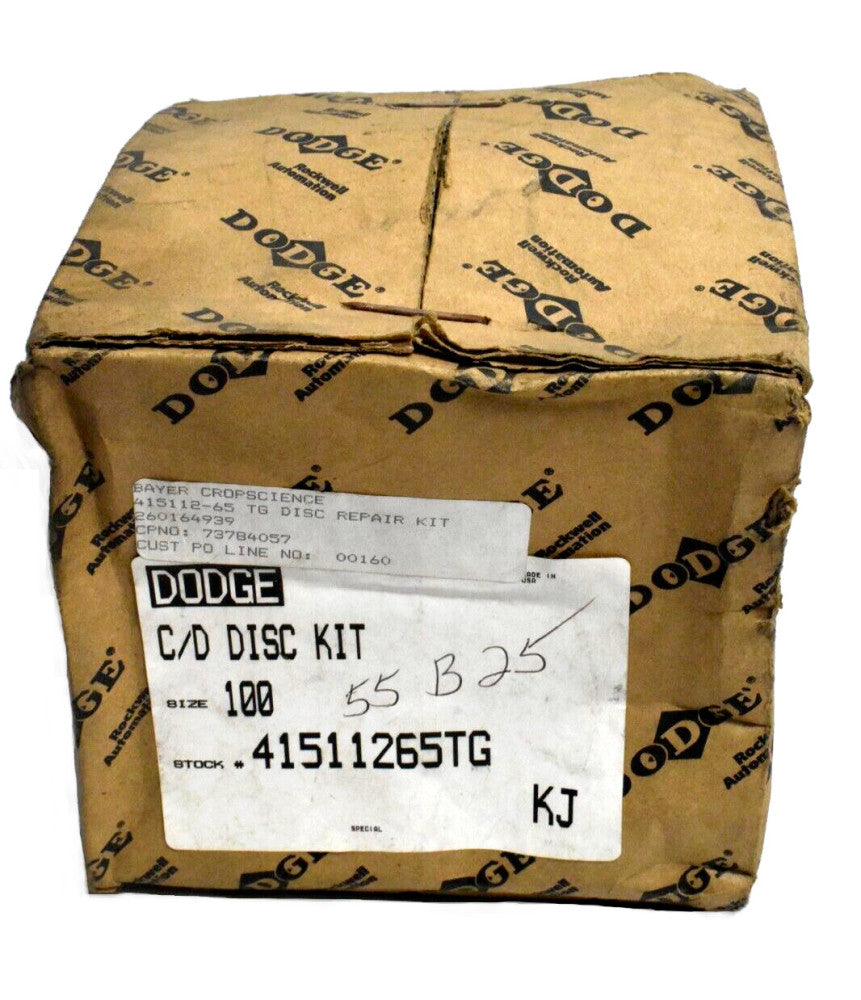 Dodge Reeves 41511265TG Constant Disc Kit Assembly Size 100