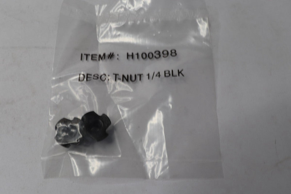 (2-Pk) T-Nut Black 1/4" H100398 