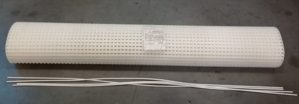 Habasit SM605 White 37.9 X 6-1/2ft Belt SM605 Smooth Mesh Polyethylene