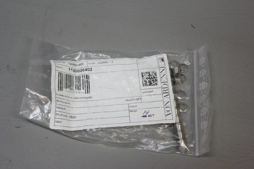 14 NEW SWAGELOK STAINLESS STEEL FERRULE SETS SS-6M0-SET