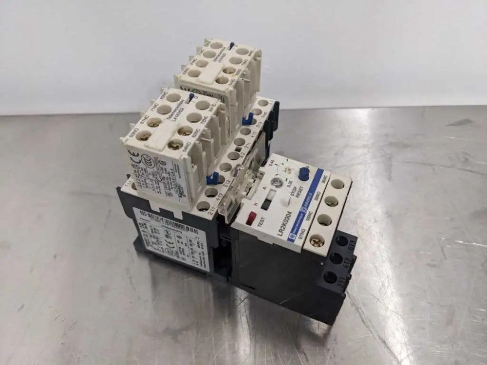 Telemecanique LC2K06 10F7 Contactor LR2K0304 Adjustable Relay 2-LA1KN22 Blocks L