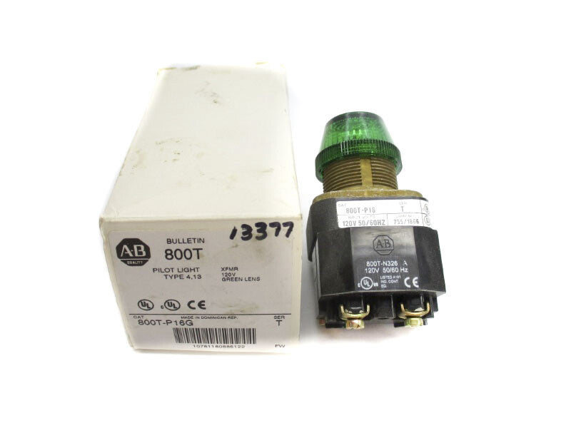 ALLEN BRADLEY 800T-P16G SER. T 120V (WH) NSMP