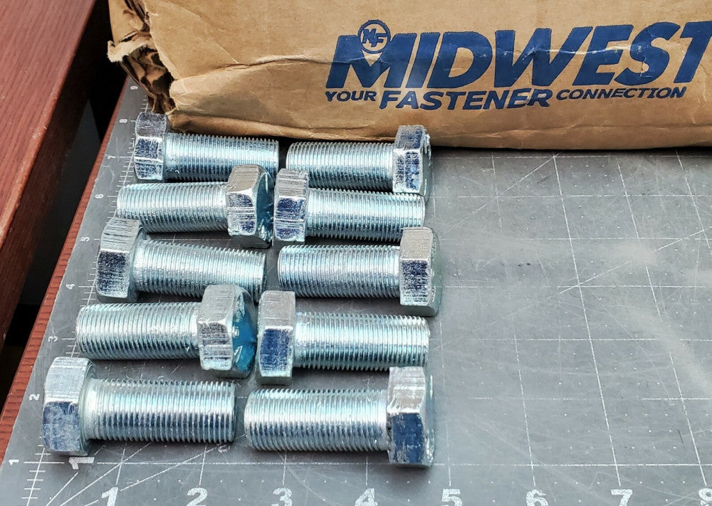 (QTY 10) 3/4"-16 x 1 3/4" (FT)Fine Grade 5 Hex Cap Screw  Bolt Zinc Plated [C5S3