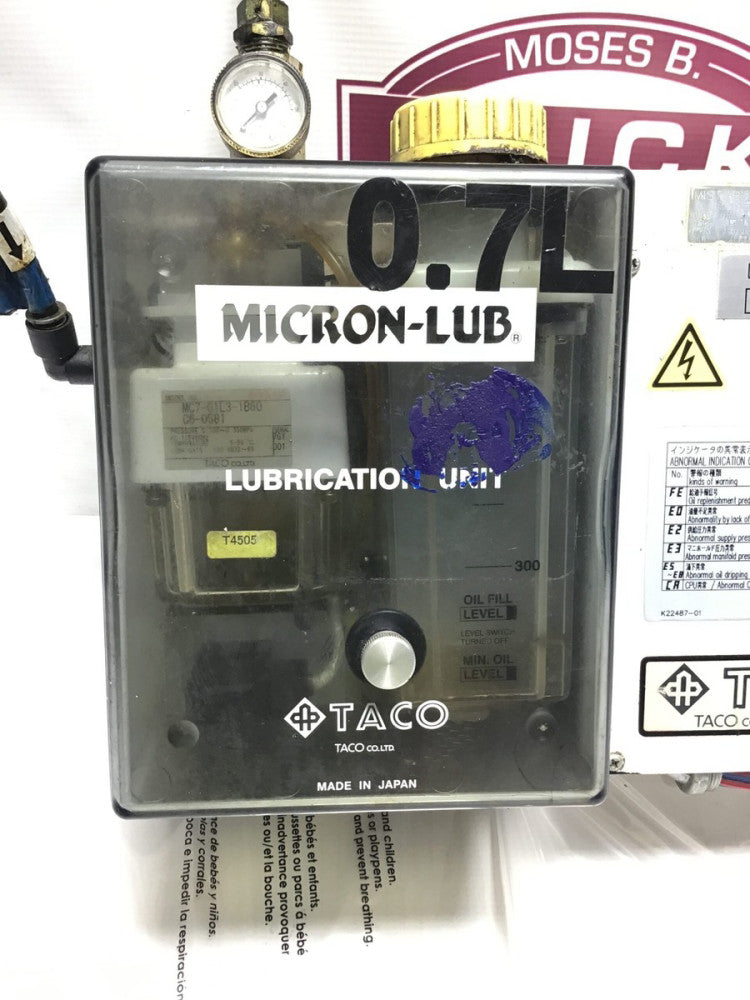 Taco MC7-01L3-1B60-C6-0581 Micron Lub Automatic Lubrication Unit 115VAC 60Hz