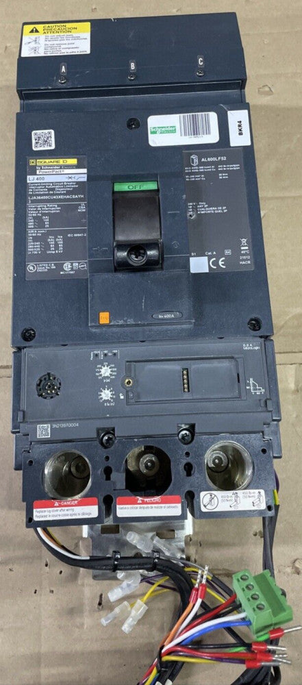 SQUARE D POWER PACT  LJA36400CU43X EHACSAYH  3 PHASE 400AMP 480V I-LINE