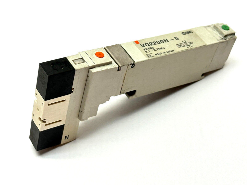 SMC VQ2200N-5 Solenoid Valve 5-Port 0.1-0.7MPa