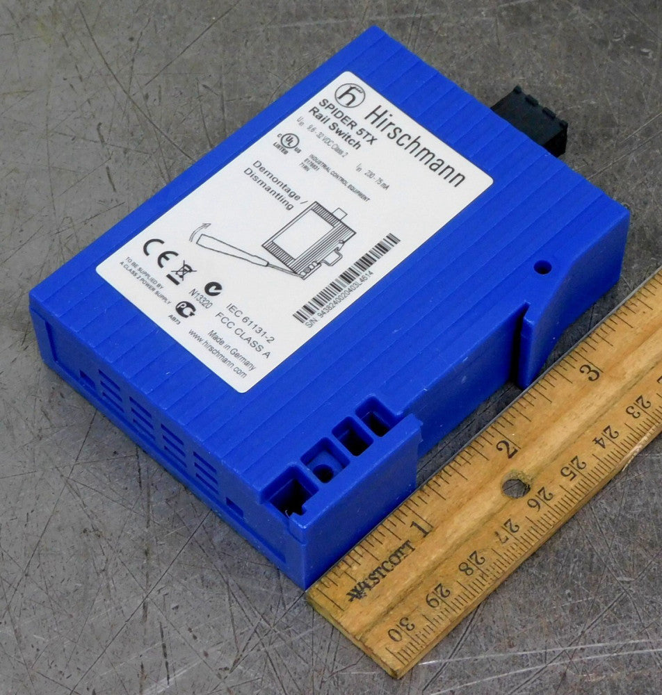 Hirschmann Spider 5YX Ethernet Rail Switch 32V DC 75 mA 5 Ports