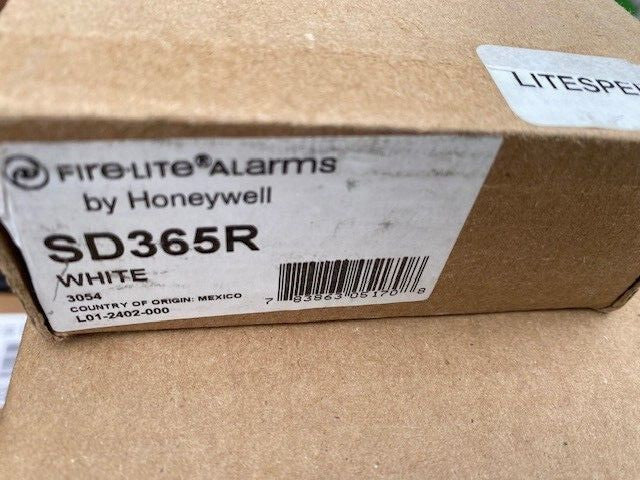 Honeywell SD365R Fire Lite Alarms Addressable Photoelectric Smoke Detector White
