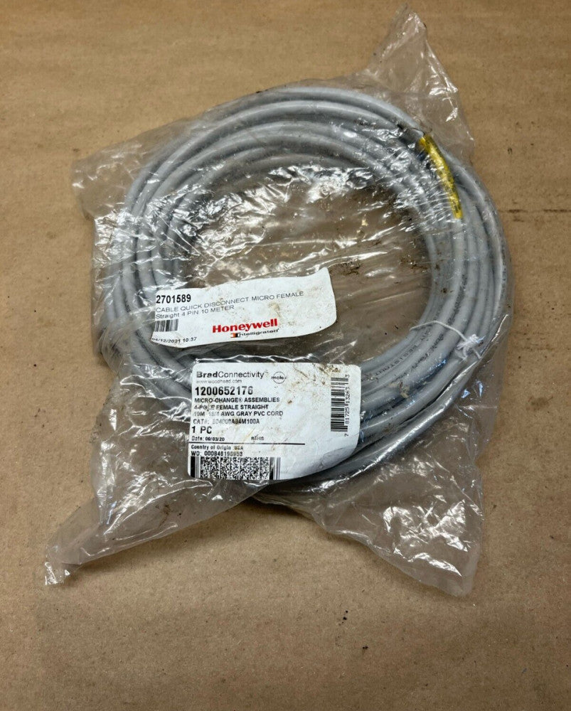Brad Connectivity 1200652176 4-Pole Female Straight 10M 18/4 AWG