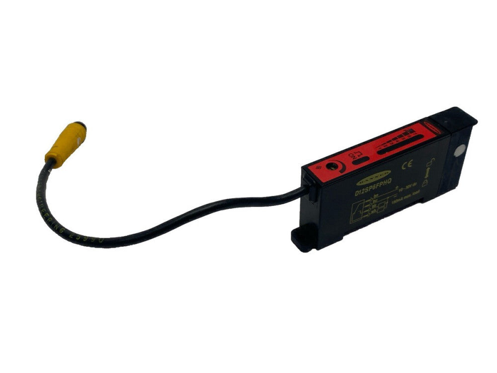 Banner D12SP6FPHQ High Power Plastic Fiber Optic Sensor 10-30VDC 34974