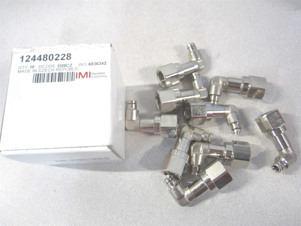 Norgen 124480228 5/32 Push-to-Connect Tube x FNPT x Tube x Female Fitting -Qty 9