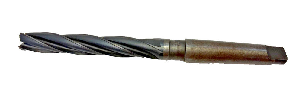 UNBRANDED 55/64", TAPERED SHANK DRILL BIT, 4-FLUTE, OAL 10-1/2"