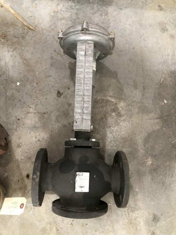 Siemens 010719 2-1/2" Iron Pneumatic Globe Valve 5PSI 63Cv
